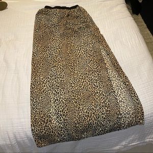 Leopard H&M midi skirt